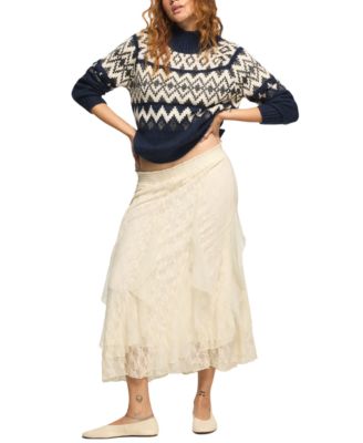 Women's Fair Isle Mock-Neck Sweater