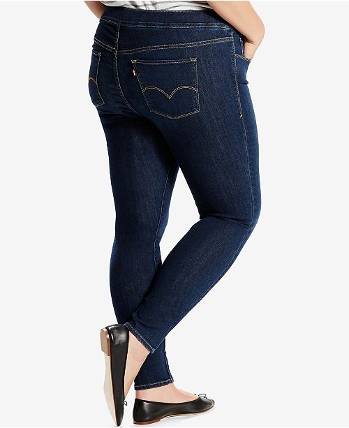 levi plus size pull on jeans