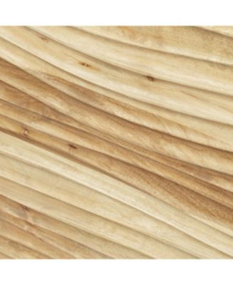 Streamdale Mango Wood Nightstand with Wavy Door