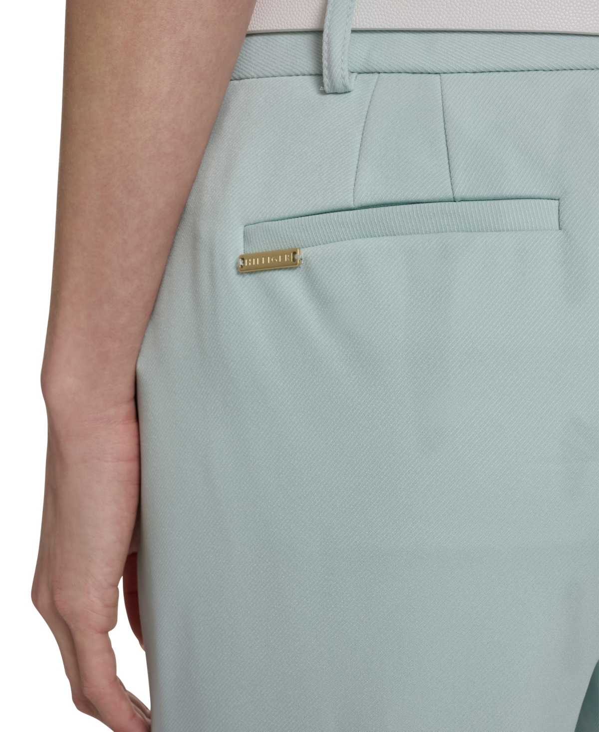 Tommy Hilfiger Women's Solid Belted Bootcut Trousers