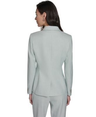 Women's Slim Fit Tonal Stripe Blazer