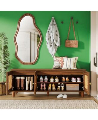 Modern Entryway Shoe Cabinet with 3 Doors