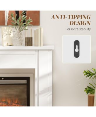 Modern Fireplace Mantel, Fireplace Surround with Leg,