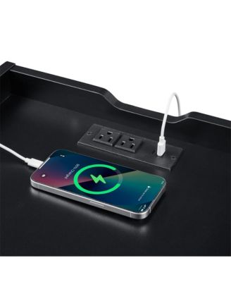 Modern Nightstand Smart Bedside Table with 2 Drawers