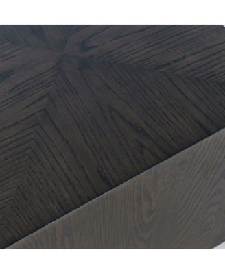 Laurel Creek Modern Contemporary Square Block Pedestal End Table