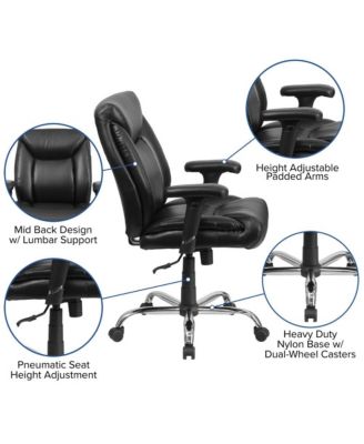 400 lb. Big & Tall Mid-Back Deep Tufted Ergonomic Task Office Chair & Arms