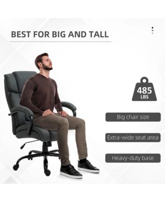 Big and Tall Executive Office Chair 484lbs, Charcoal
