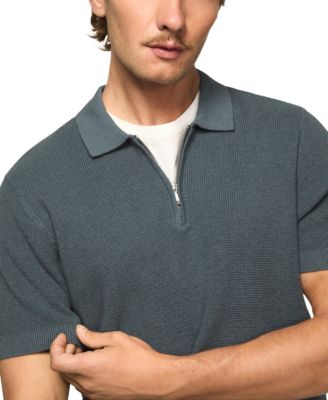 Men's Quarter-Zip Polo Sweater