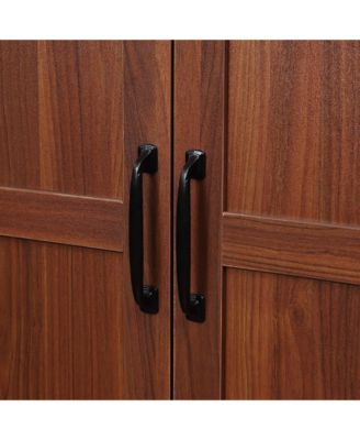 63" Kitchen Pantry, Storage Cabinet with 2 Doors, Adjustable Shelves