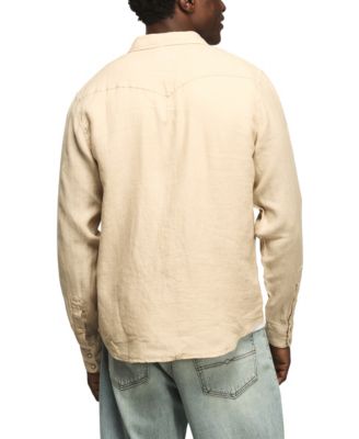 Men's Spread Collar Western Shirt