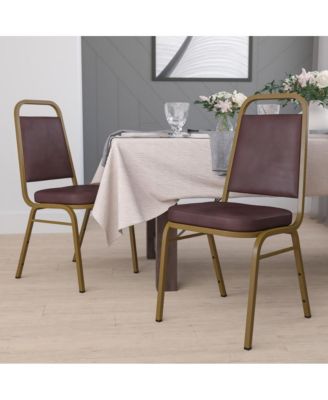4 Pack Trapezoidal Back Stacking Banquet Chair
