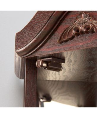 Lighted Corner Curio Cabinet - Dark Cherry