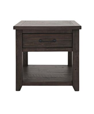 Madison County Rustic Reclaimed Pine Farmhouse Harris End Table