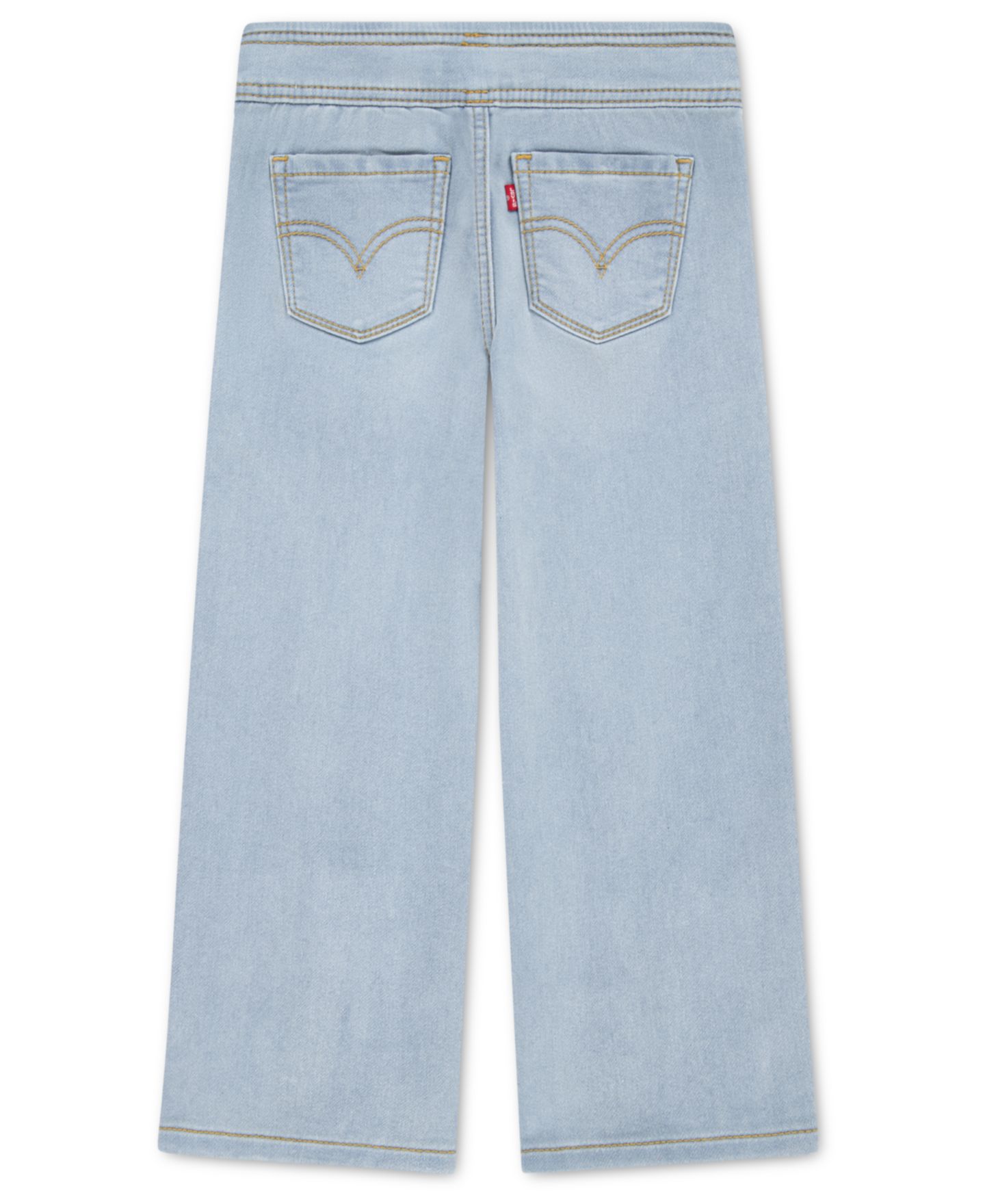 Брюки Levi's Pull-On Wide Dobby Pants для девочек-малышей, цвет: Джинсовый синий — фото 2