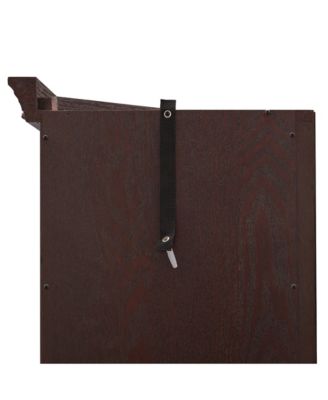 Streamdale Lighted Corner Curio Cabinet - Glass Display - Dark Cherry