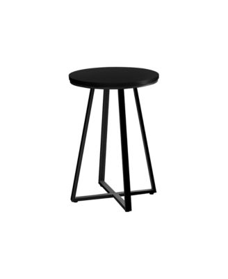 Accent Table, Side, Round, End, Nightstand, Lamp, Living Room, Bedroom,   Laminate,  Metal, Contemporary, Modern