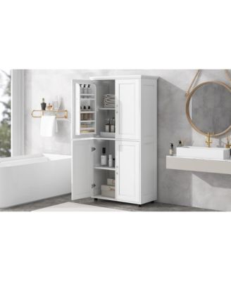 High-Quality MDF Bathroom Cabinet with Adjustable Shelves