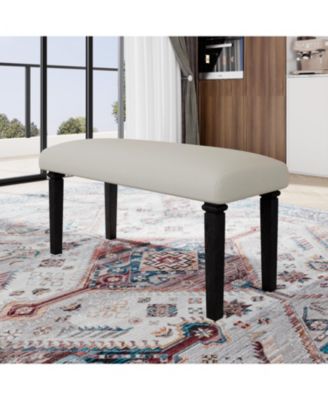 Retro 6-Piece Dining Set: Table, 4 Chairs & Bench