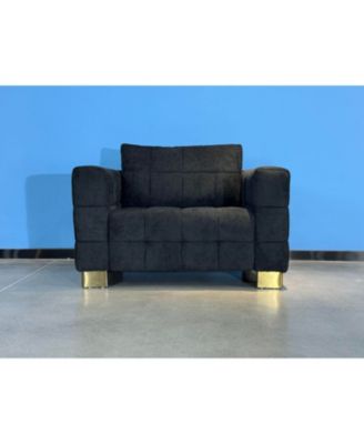 Plush Polyester Sofa: Soft, Spring Seat, Easy Clean