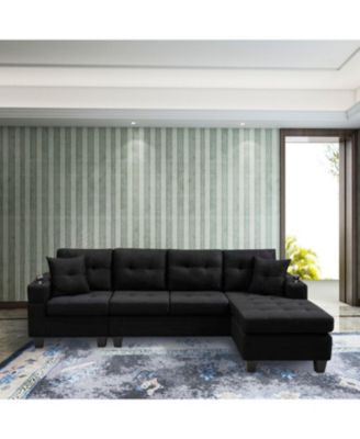 Streamdale Convertible Corner Sectional Sofa with Storage