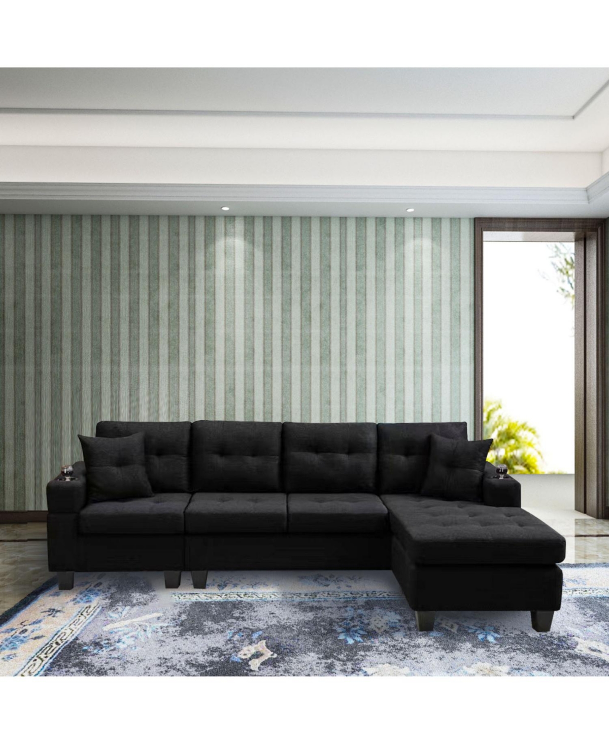 Streamdale Furniture Streamdale Convertible Corner Sectional Sofa with Storage