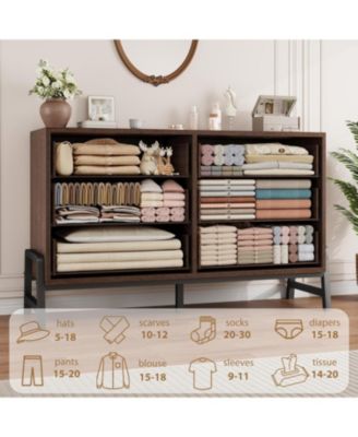 6 Dresser for Bedroom, 52 in Wide Drawer with Large Storage Space