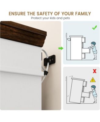 9-drawer rustic dresser, 47" wide with vintage metal handles, perfect for bedroom, closet, or living room storage.