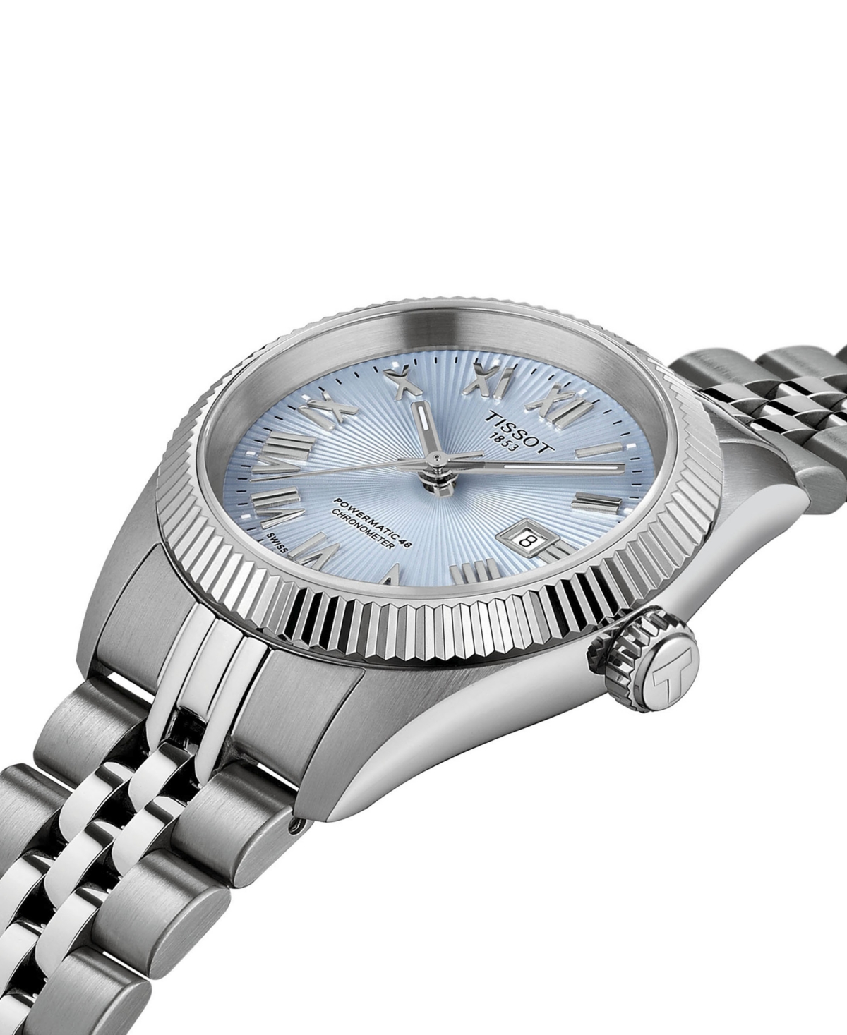 Tissot Men's Ballade Power Gray Stainless Steel Bracelet Watch, 30mm