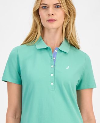Women's Short-Sleeve Polo-Collar Shirt 