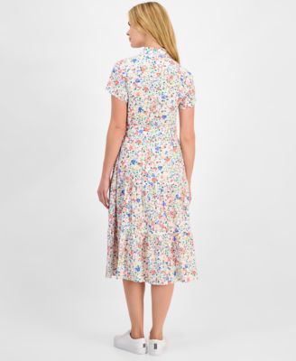 Women's Belagio Floral Belted Shirt Dress