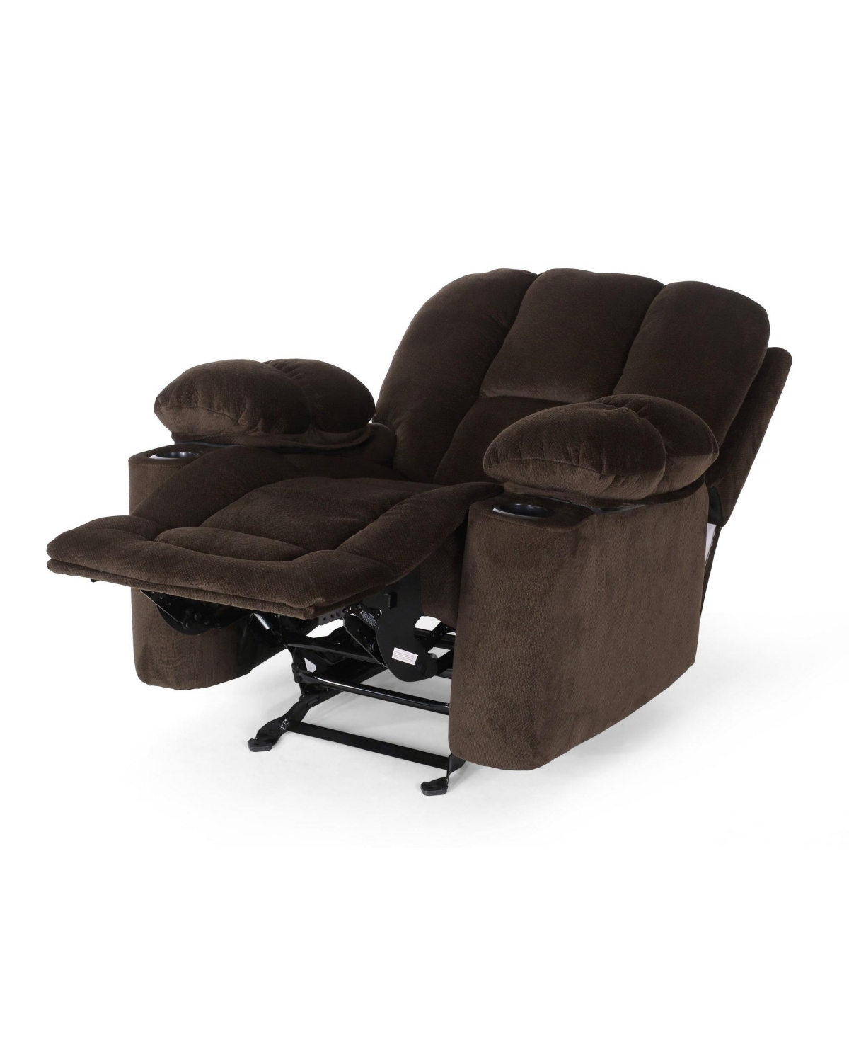 Boyel Living 42.5" Wide Fabric Manual Recliner Chair with Dual Cup Holders