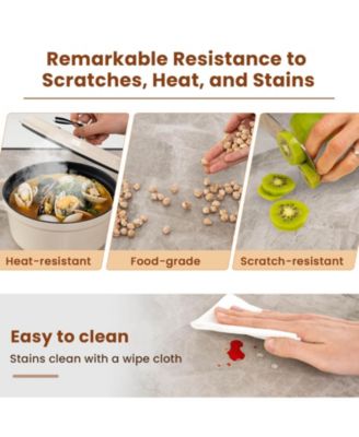 44" Rectangular Kitchen Table with Metal Frame Faux Marble Tabletop Dining Table