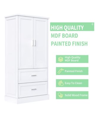 Adjustable Shelf Storage Cabinet with Door Shelves