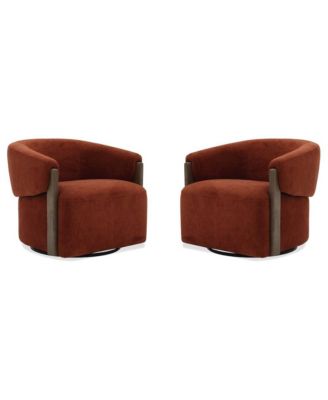 Finley - Island Rust Swivel Chair Two Pack