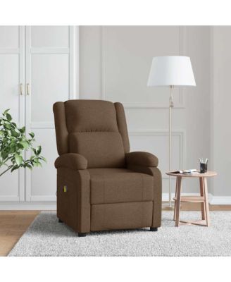 Massage Chair Brown Fabric, wood, and metal Single Massage Chair