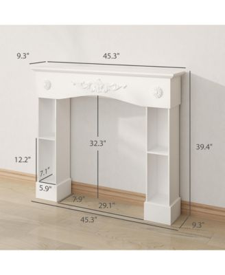 Baroque Fireplace Mantel, Fireplace Surround with Leg,