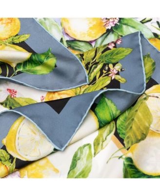 Limoni Fioriti - Silk Foulard for Women