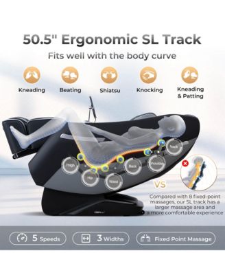 Zero Gravity SL Track Full Body Massage Chair with Waist Heating & Airbag Massage