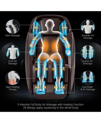 Full Body Zero Gravity SL Track Massage Chair w/ Negative Ion Generator