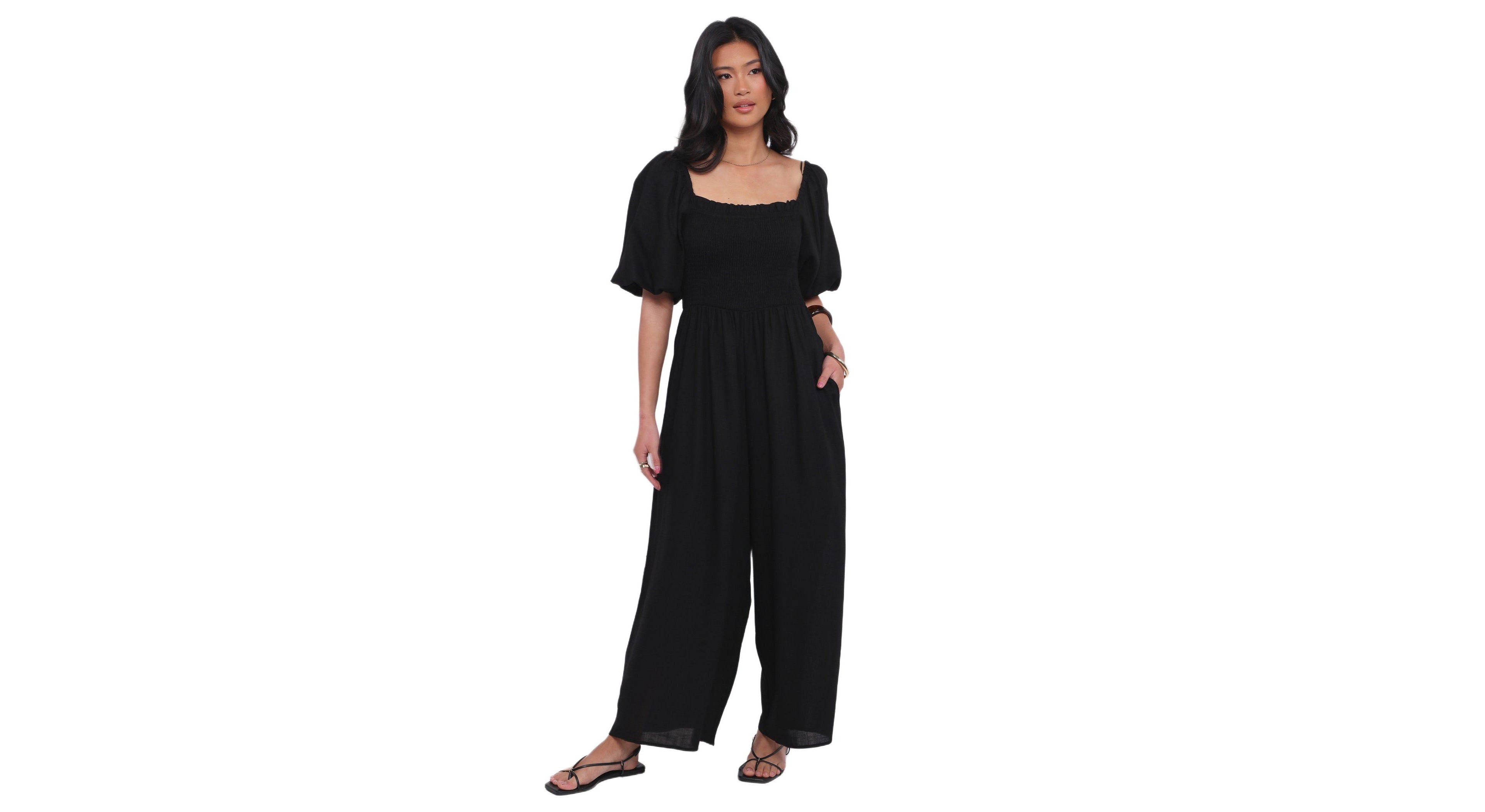 Petal and Pup Women's Ebony Jumpsuit