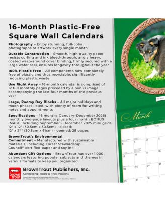 Doggie Doo Doo | 2026 12 x 24 Inch (Hanging) Monthly Square Wall Calendar | Plastic-Free