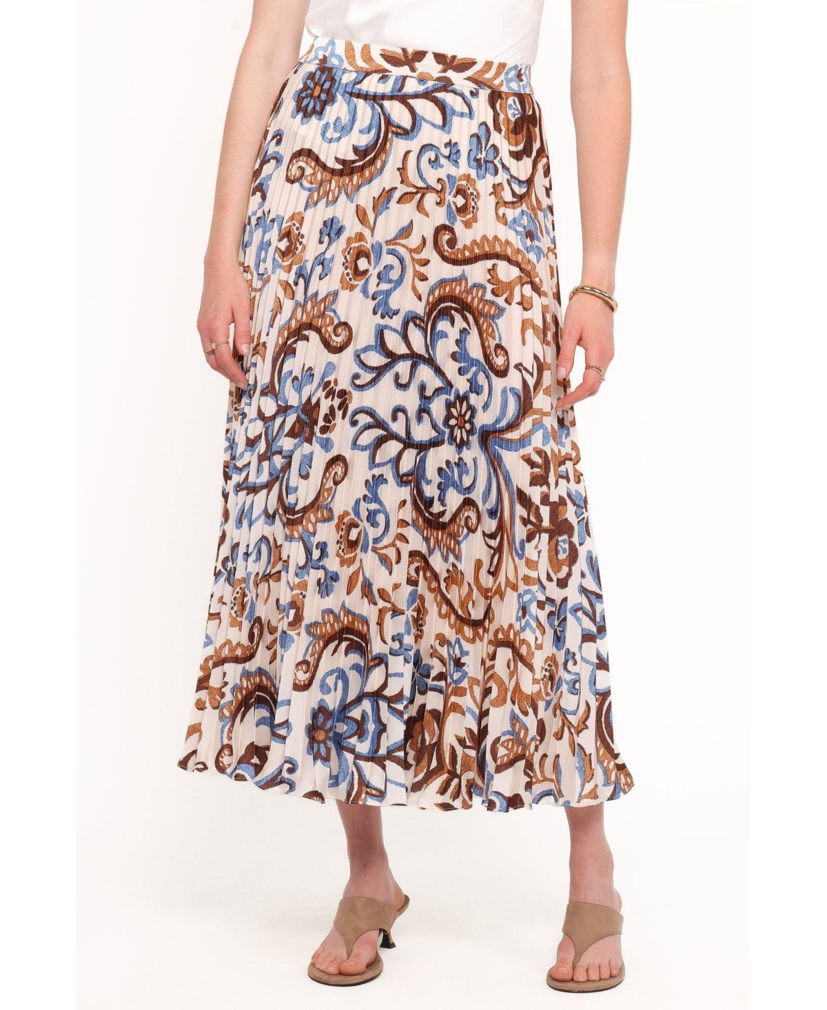 Petal and Pup Women's Aoife Pleated Midi Skirt