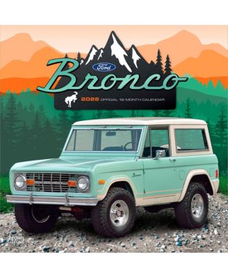 Ford Bronco OFFICIAL | 2026 12 x 24 Inch (Hanging) Monthly Square Wall Calendar | Plastic-Free