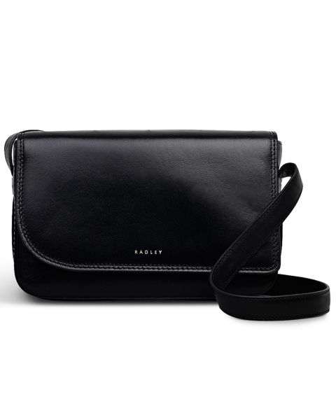 Женская сумка Radley London Pocket Street Small Leather Flapover Crossbody, цвет: Чёрный