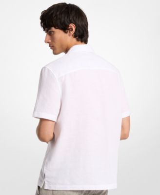 Men's Dobby Camp-Collar Shirt
