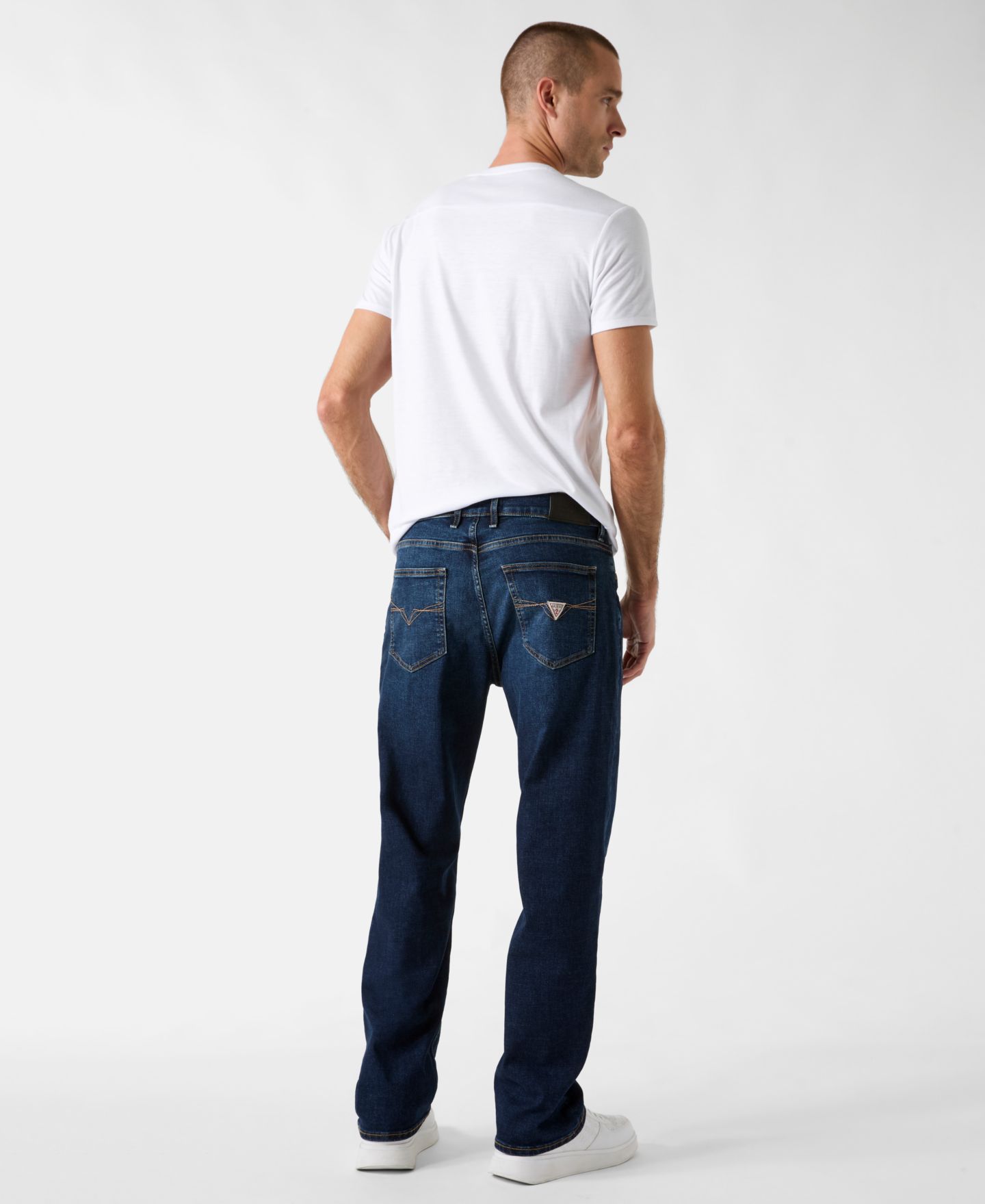 Мужские джинсы GUESS Damon Relaxed Jean, цвет: Синий — фото 3
