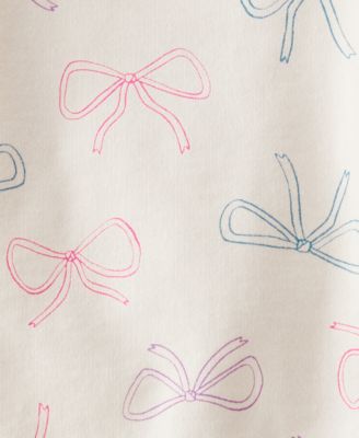 Baby Girls' Bow Print Top, Bodysuit and Pants, 3-Piece Set