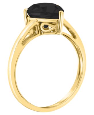 Black Onyx (12x8mm) Ring in 14k Yellow Gold (also in 14k White Gold)