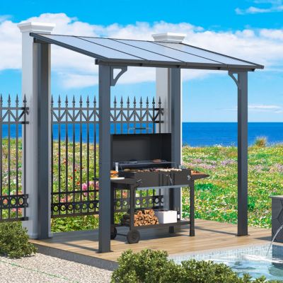 8' x 5' Wall Mounted Gazebos Pergola