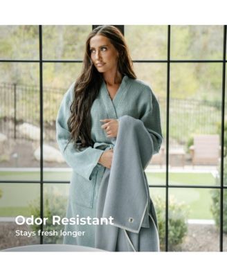 Two Toned Bath Sheet | 40"x72" | Turkish Cotton and Viscose Material Blend | Extra Smooth, Odor Resistant and Highly Absorbent